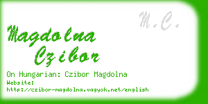 magdolna czibor business card